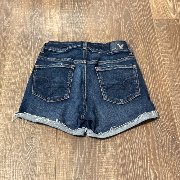 American Eagle Hi-Rise Shortie Shorts - Size 0 - Picture 2 of 13
